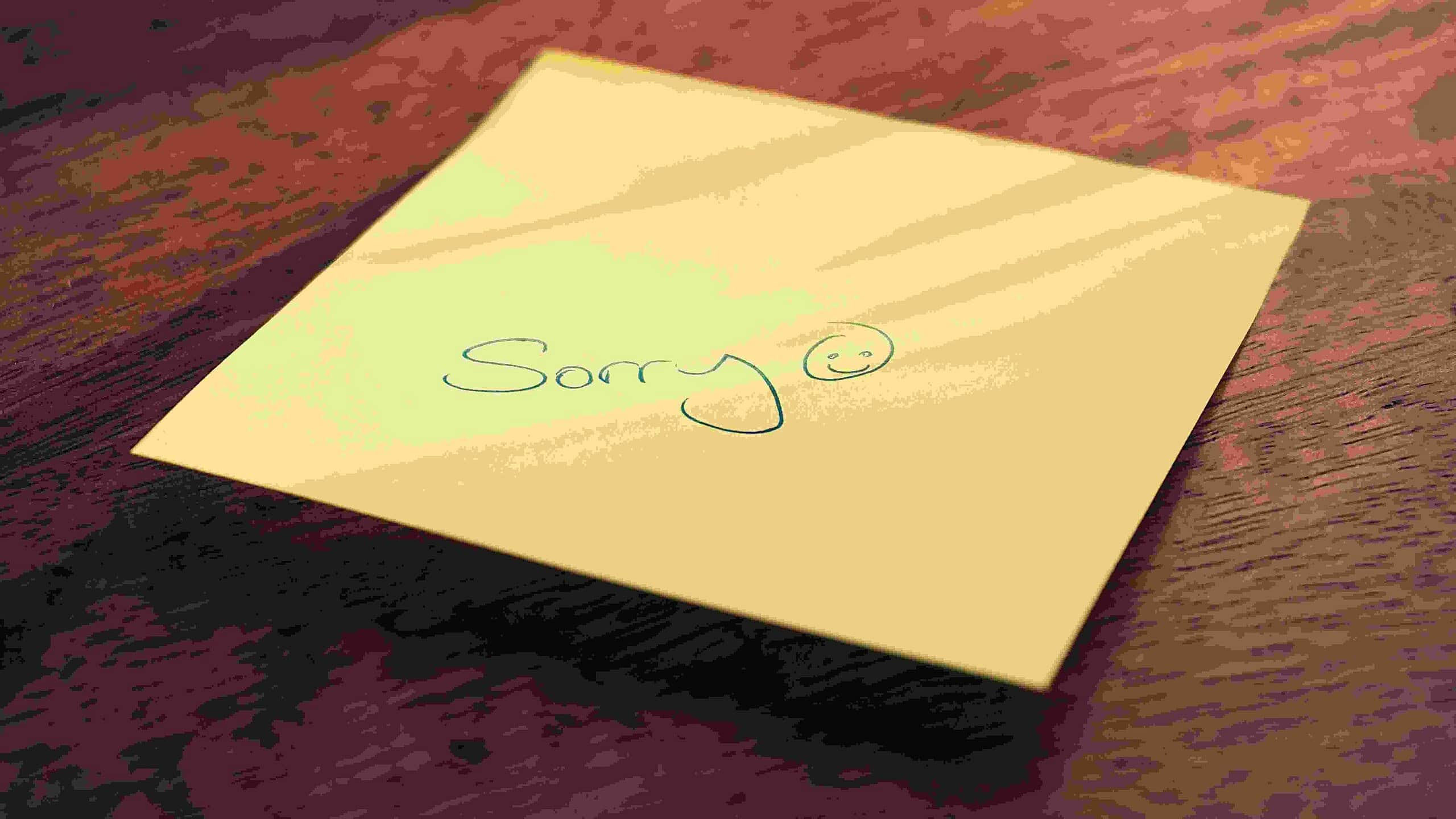 Make apology